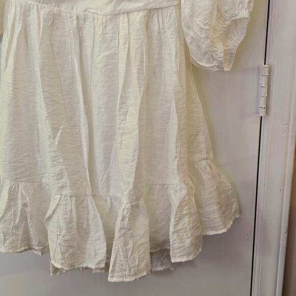 NwT Hello Molly This Is Espionage Dress White Mini Dress Sz L Bride Bachelorette - Picture 5 of 9